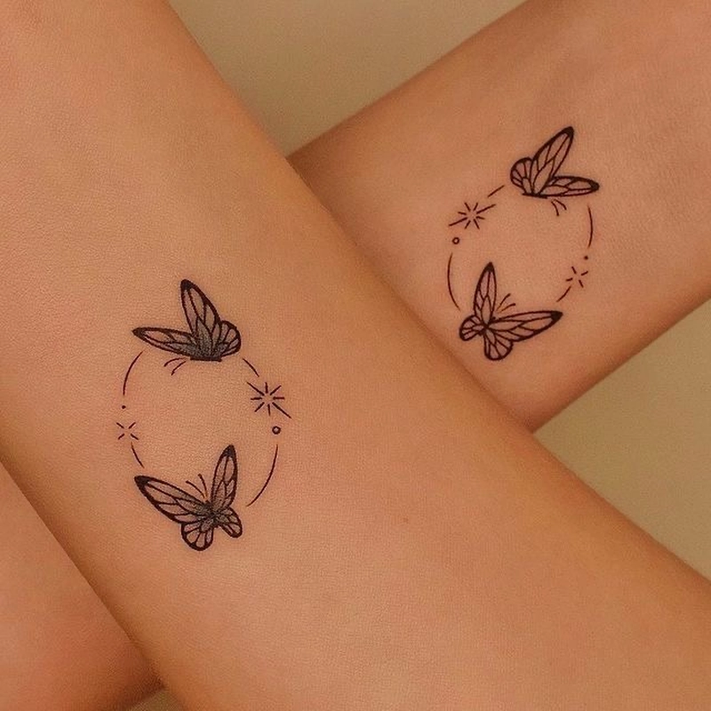 hình xăm đôi đơn giản