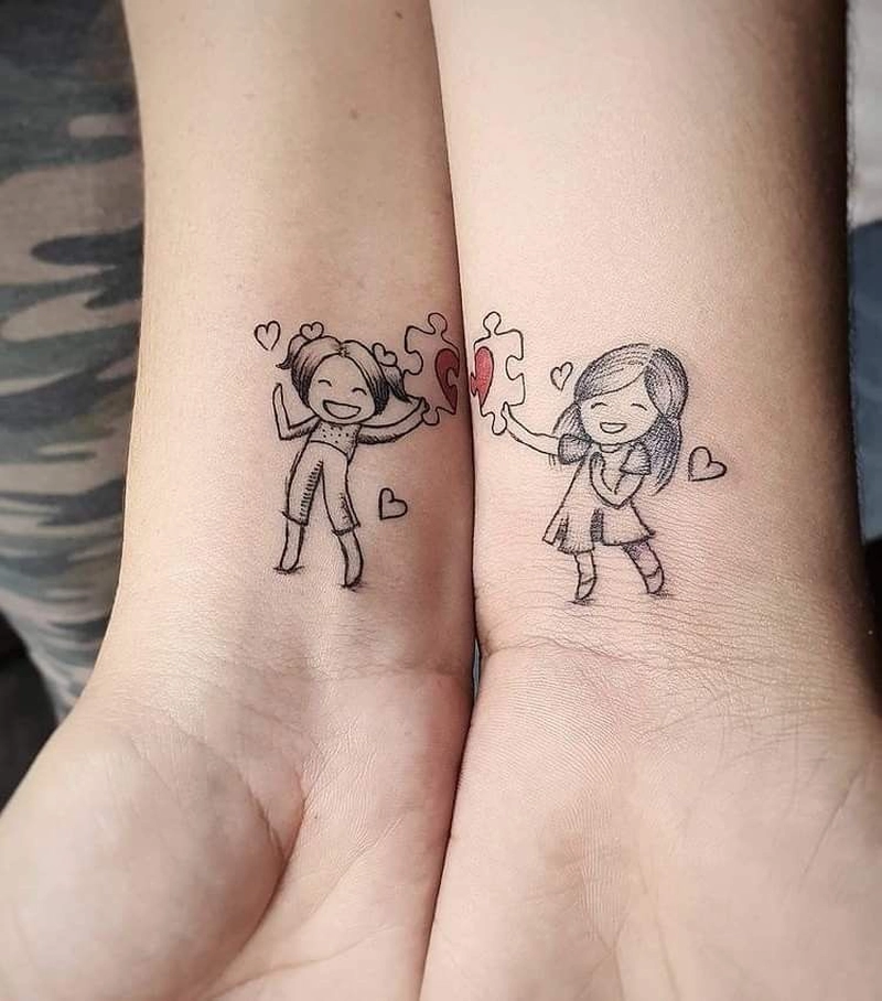 hình xăm đôi tình bạn đẹp nhất