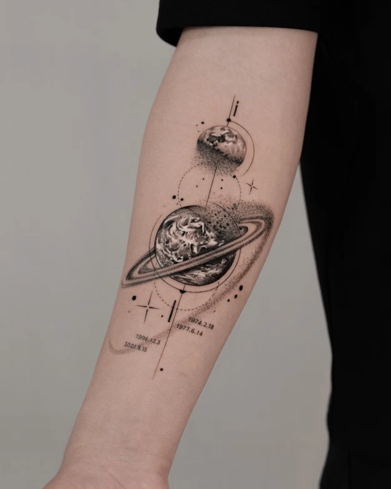 hình xăm hiện đại hiện đại và tối giản