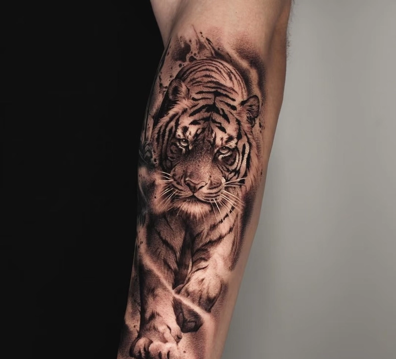 hình xăm hổ đầu lâu