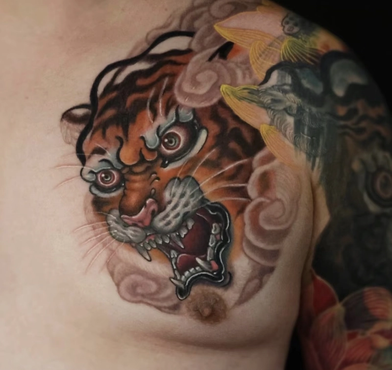 hình xăm hổ vàng