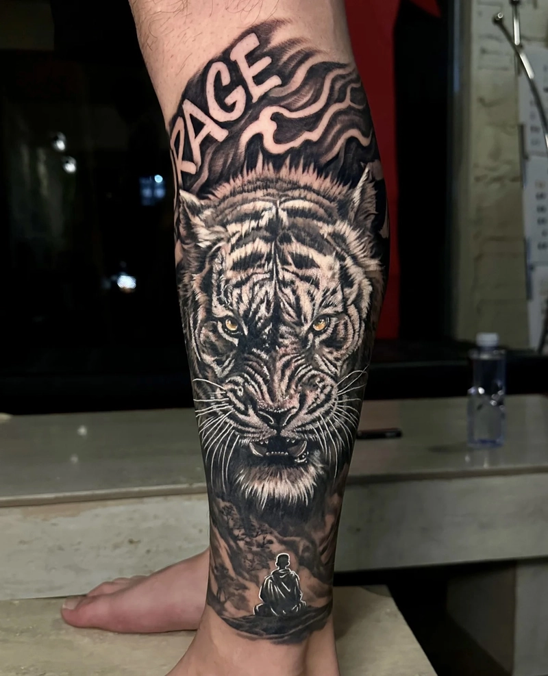 hình xăm hổ xăm kín lưng