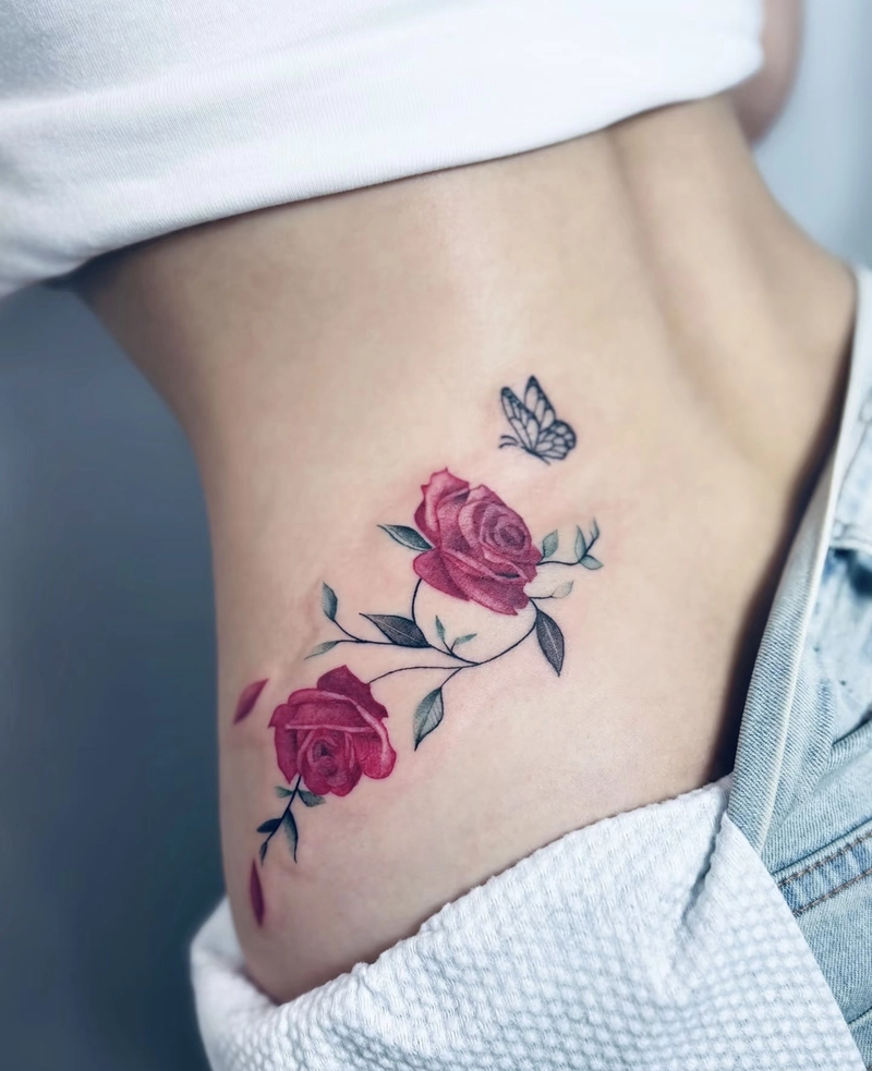 hình xăm hoa hồng cuốn hút hình xăm hoa hồng cuốn hút