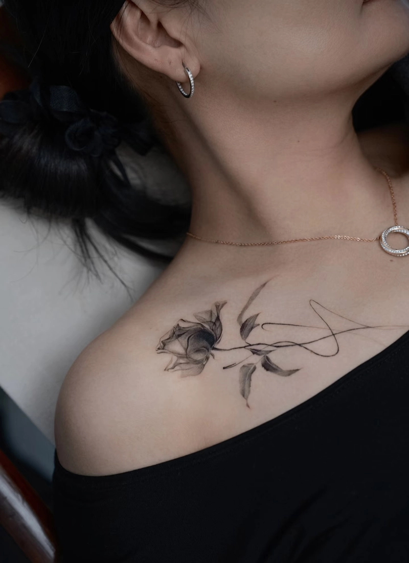 hình xăm hoa hồng đầy sức sống hình xăm hoa hồng đầy sức sống