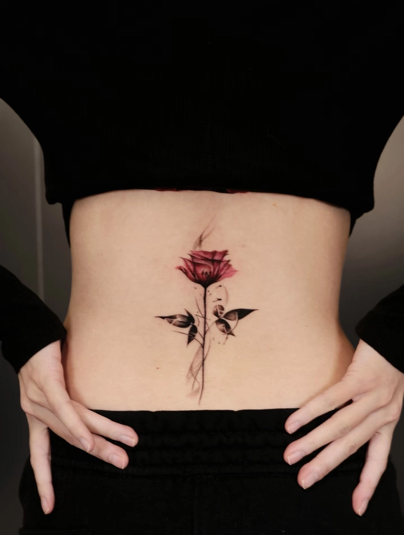 hình xăm hoa hồng nhẹ nhàng tinh tế hình xăm hoa hồng nhẹ nhàng tinh tế