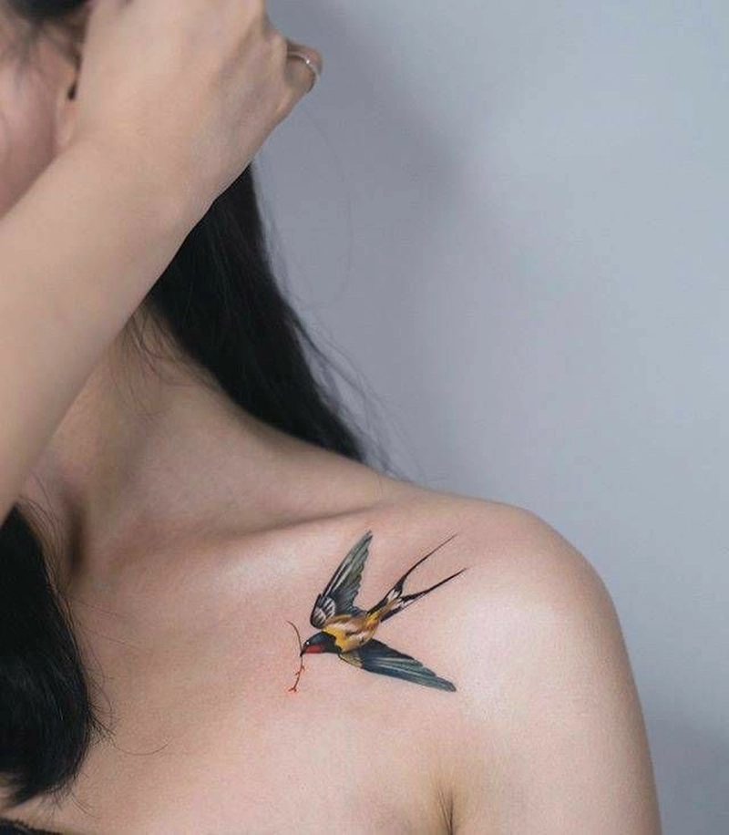 hình xăm hợp mệnh mộc ở nữ