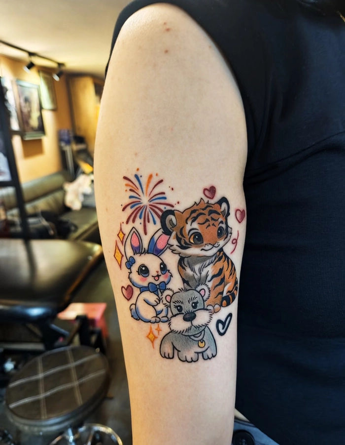 hình xăm hợp tuổi thể hiện sự hài hòa giữa con người và vận mệnh