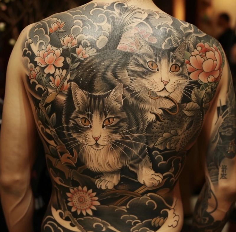 hình xăm linh vật canh giữ biểu trưng cho dũng khí và kiên định