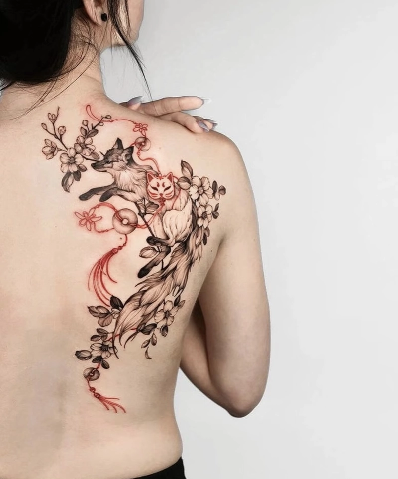 hình xăm linh vật canh giữ biểu trưng cho sự trường tồn