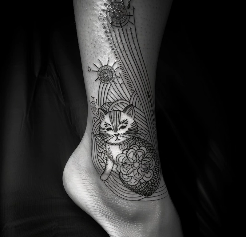 hình xăm linh vật canh giữ giúp bảo vệ chủ nhân khỏi điều xấu