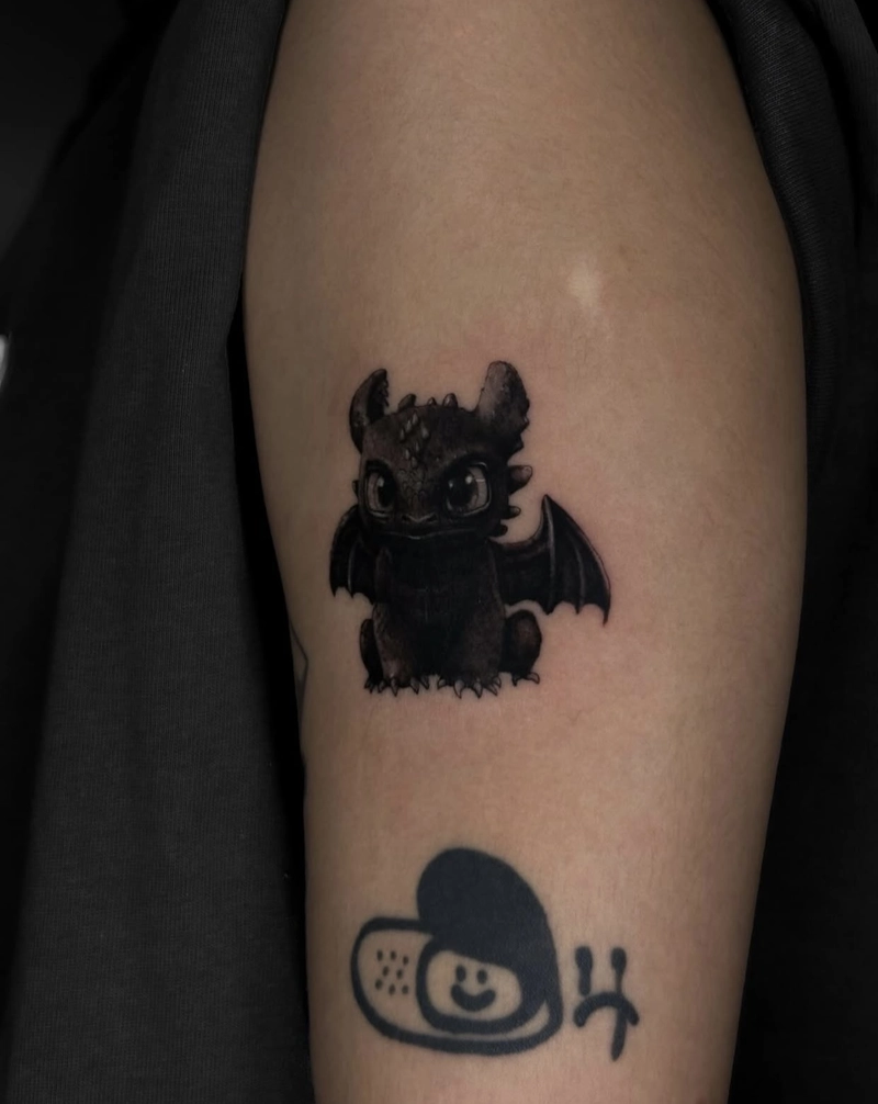 hình xăm linh vật canh giữ là biểu tượng của lòng dũng cảm