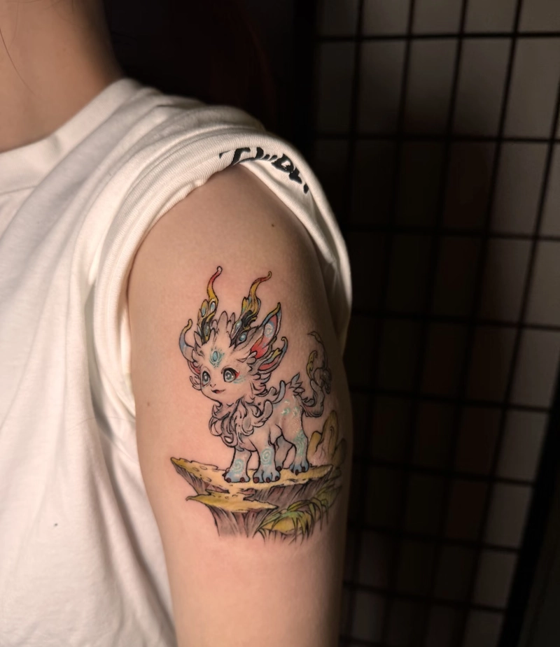 hình xăm linh vật canh giữ phong thủy giúp thu hút năng lượng tốt