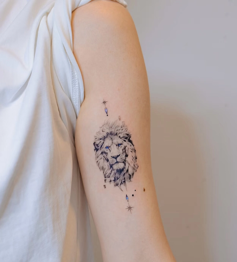 hình xăm linh vật canh giữ thể hiện lòng trung thành và bảo vệ