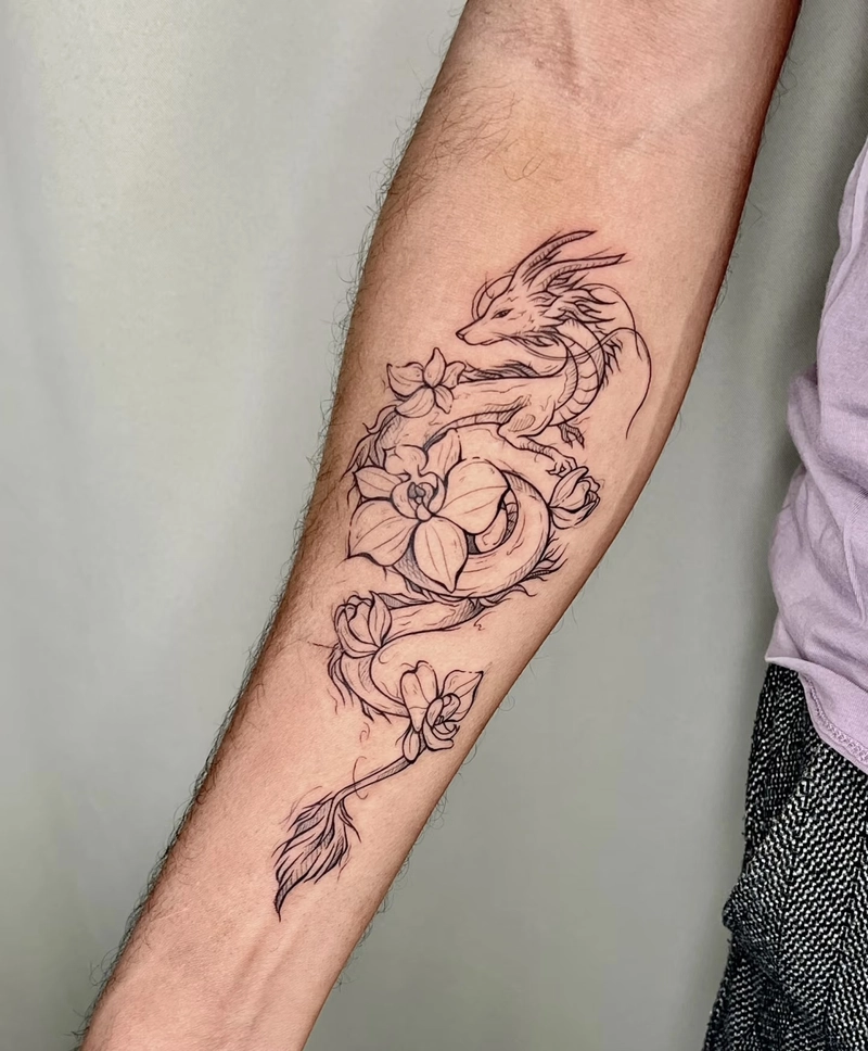 hình xăm long lân quy phụng mang vẻ đẹp huyền bí và sang trọng