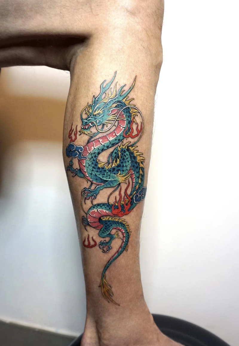 hình xăm long lân quy phụng phù hợp với người muốn thăng tiến