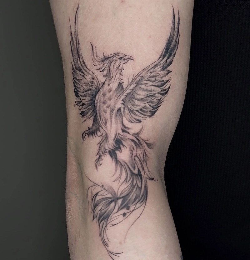 hình xăm long lân quy phụng thể hiện sự hòa hợp trời đất