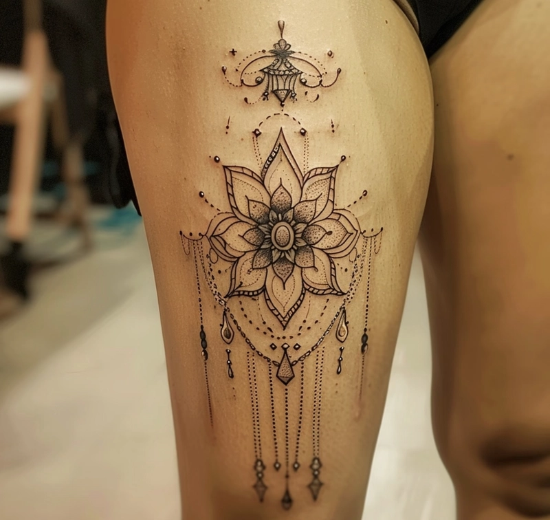 hình xăm mandala là biểu tượng của hòa bình và cân bằng