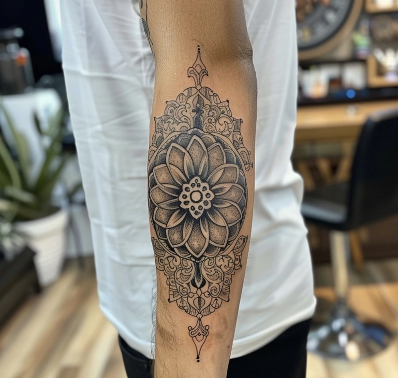hình xăm mandala mang đến cảm giác thanh thản