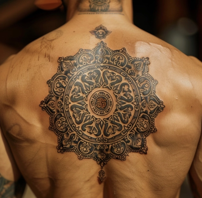 hình xăm mandala mang nét đẹp tinh khiết và trọn vẹn