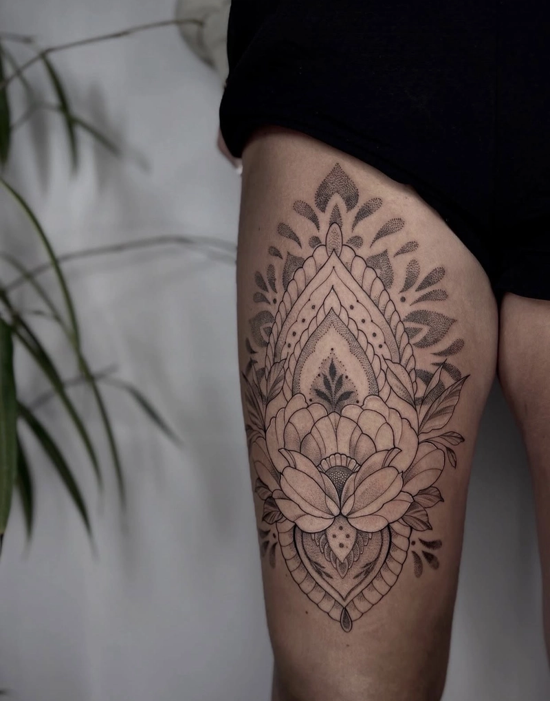 hình xăm mandala mang nét huyền bí cổ xưa