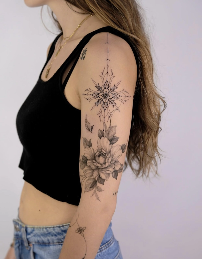 hình xăm mandala phong thủy giúp giải tỏa căng thẳng