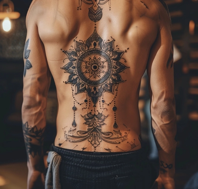 hình xăm mandala thể hiện sự thấu hiểu bản thân