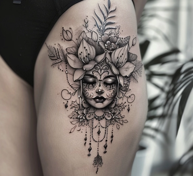 hình xăm mandala tượng trưng cho năng lượng vô hạn