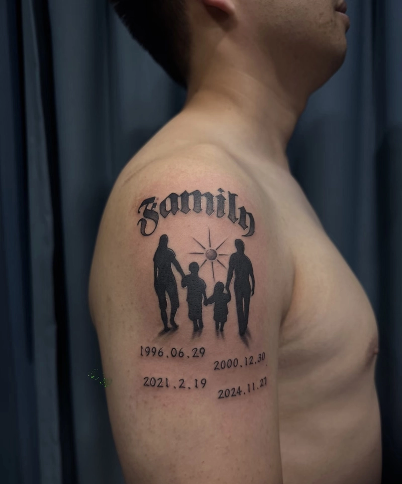 hình xăm nam family hình xăm nam family