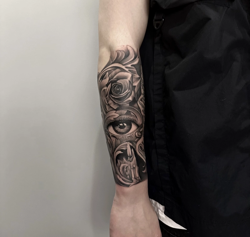 hình xăm ngầu cho nam