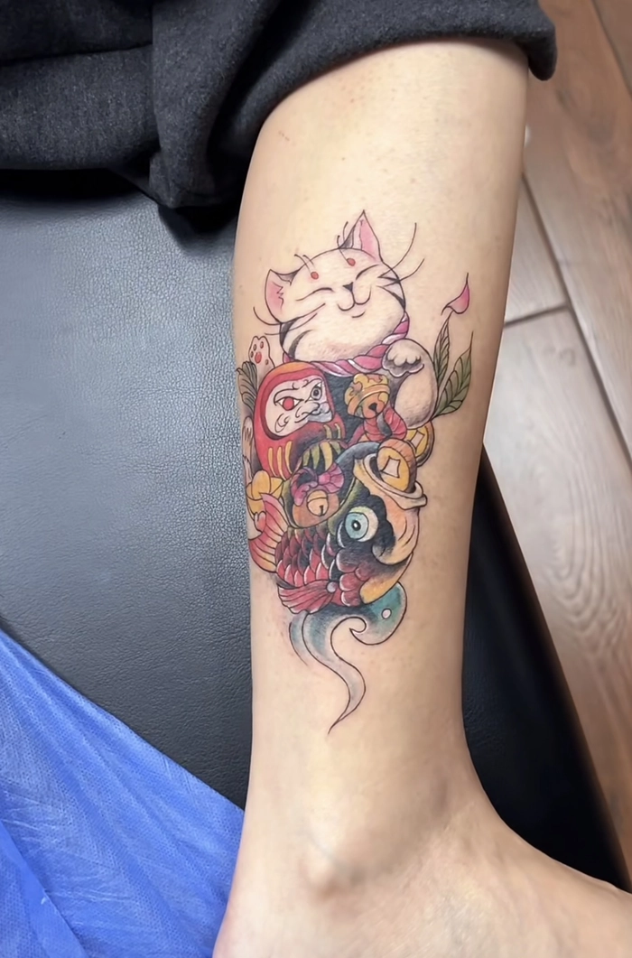 hình xăm phong thủy hợp mệnh thể hiện sự tôn trọng các yếu tố tự nhiên