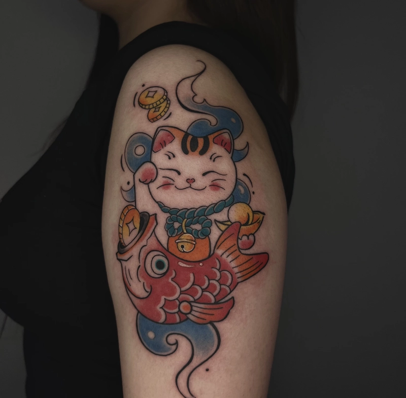 hình xăm phong thuỷ may mắn thanh khiết