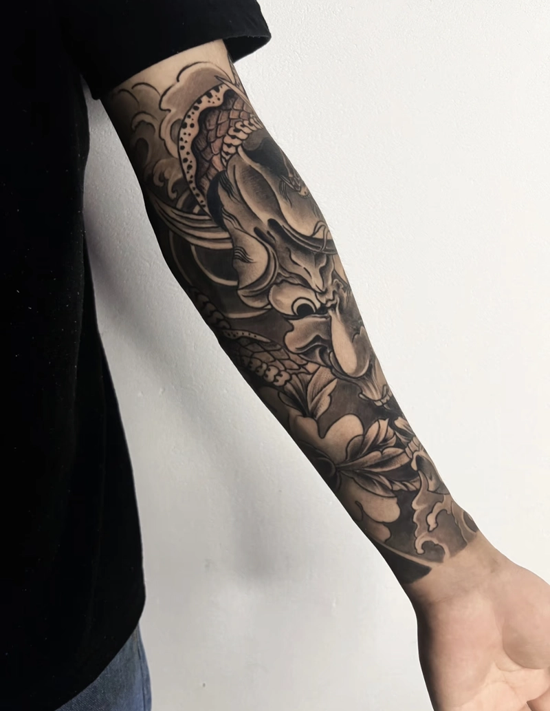 hình xăm phong thủy rồng cho nam