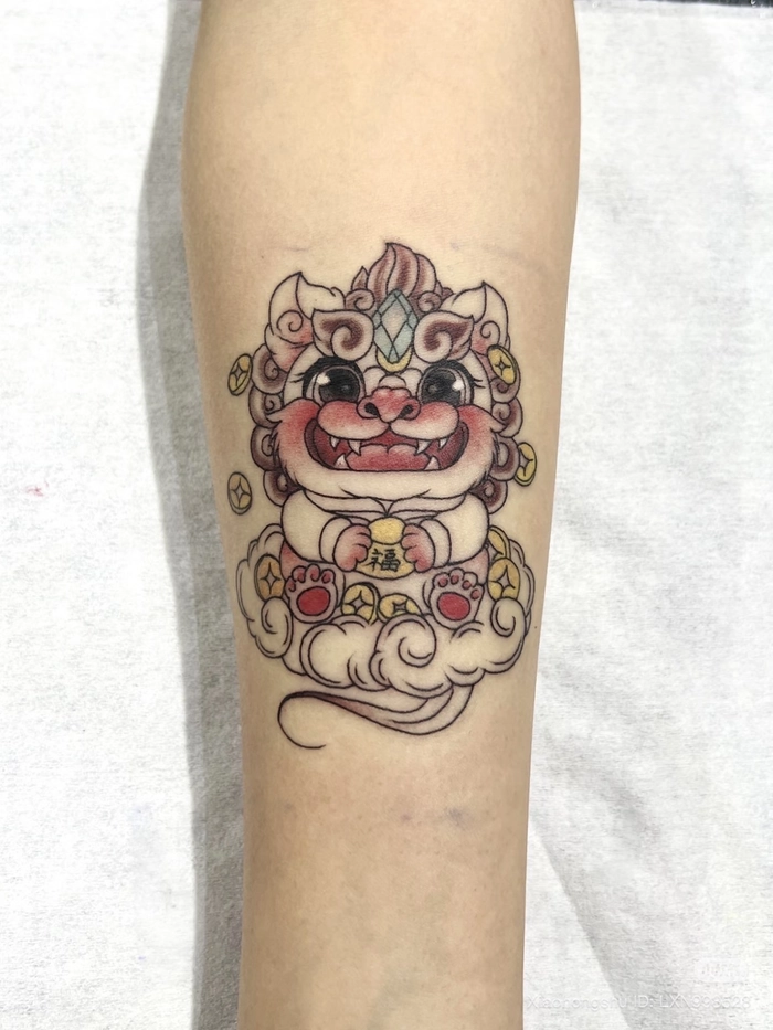 hình xăm phong thủy thể hiện sự tôn kính với linh vật hộ mệnh