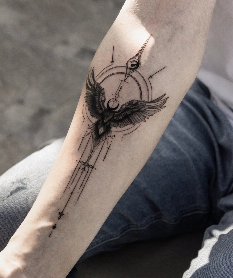 hình xăm phong thuỷ trừ tà mạnh mẽ