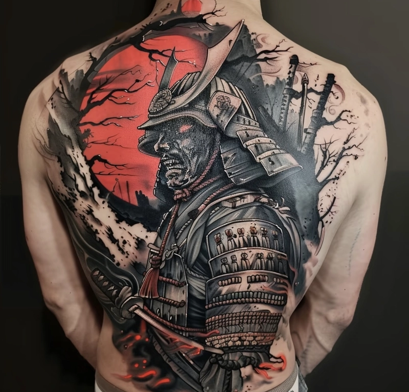 hình xăm phong thuỷ trừ tà thể hiện bản lĩnh