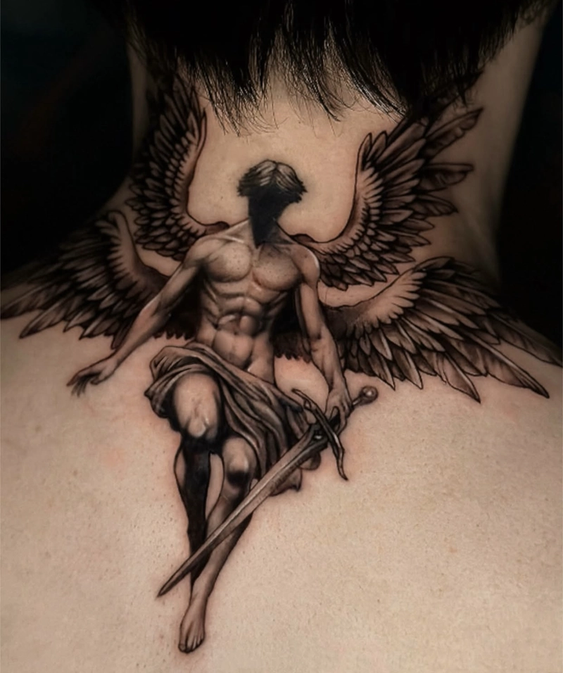 hình xăm phong thuỷ trừ tà thể hiện sự dũng cảm