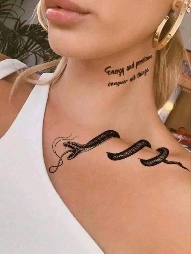 hình xăm rắn cá tính