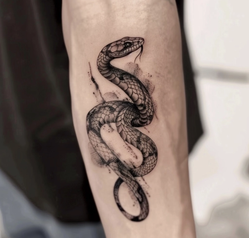 hình xăm rắn phong thủy mang lại sự quyết đoán trong cuộc sống