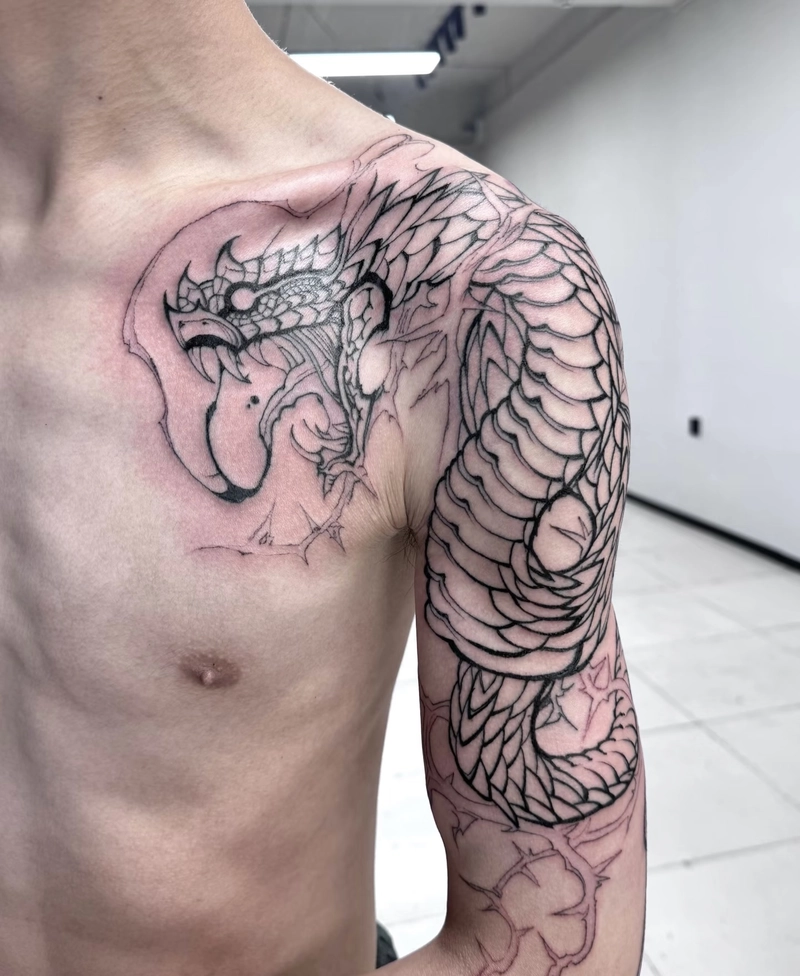 hình xăm rồng nghệ thuật hình xăm rồng nghệ thuật