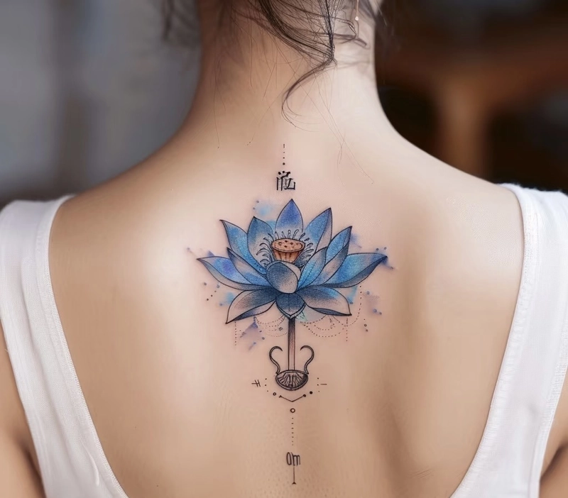 hình xăm sen phong thủy giúp tâm hồn nhẹ nhõm