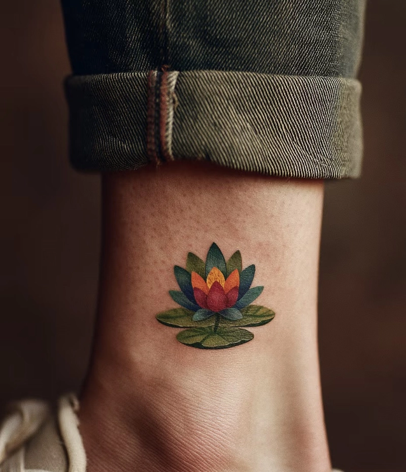 hình xăm sen phong thủy thể hiện vẻ đẹp tâm hồn