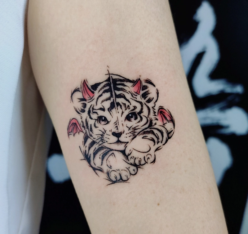 hình xăm sư tử phong thủy giúp thu hút năng lượng tích cực