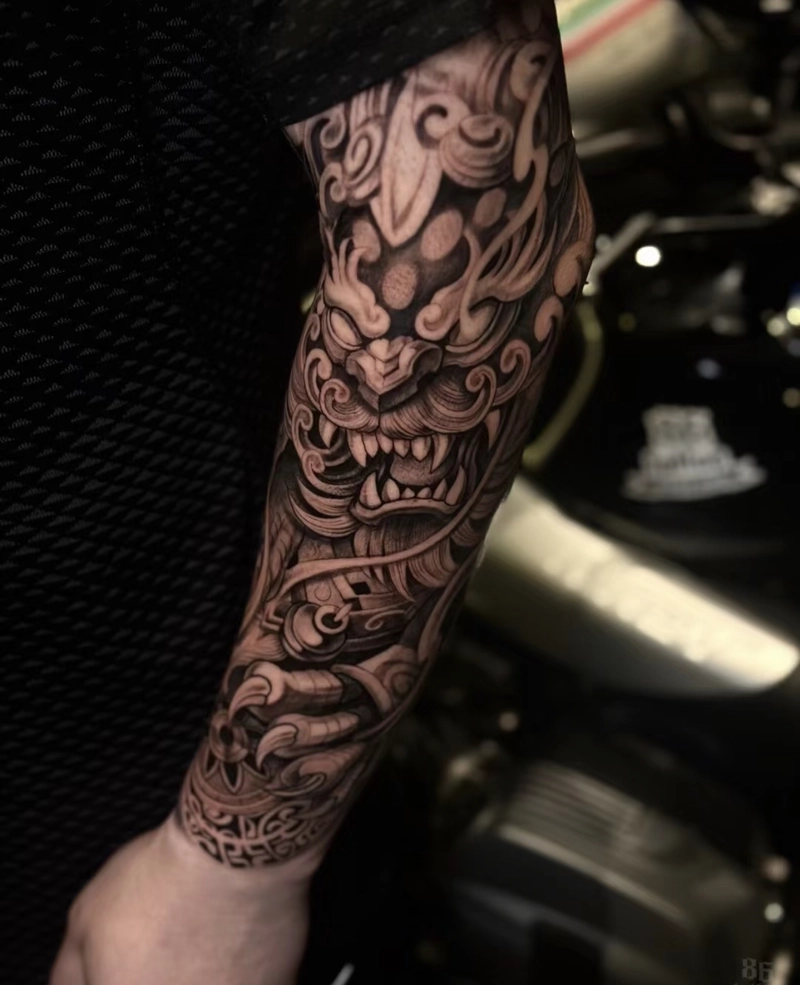 hình xăm tối giản full tay hình xăm tối giản full tay