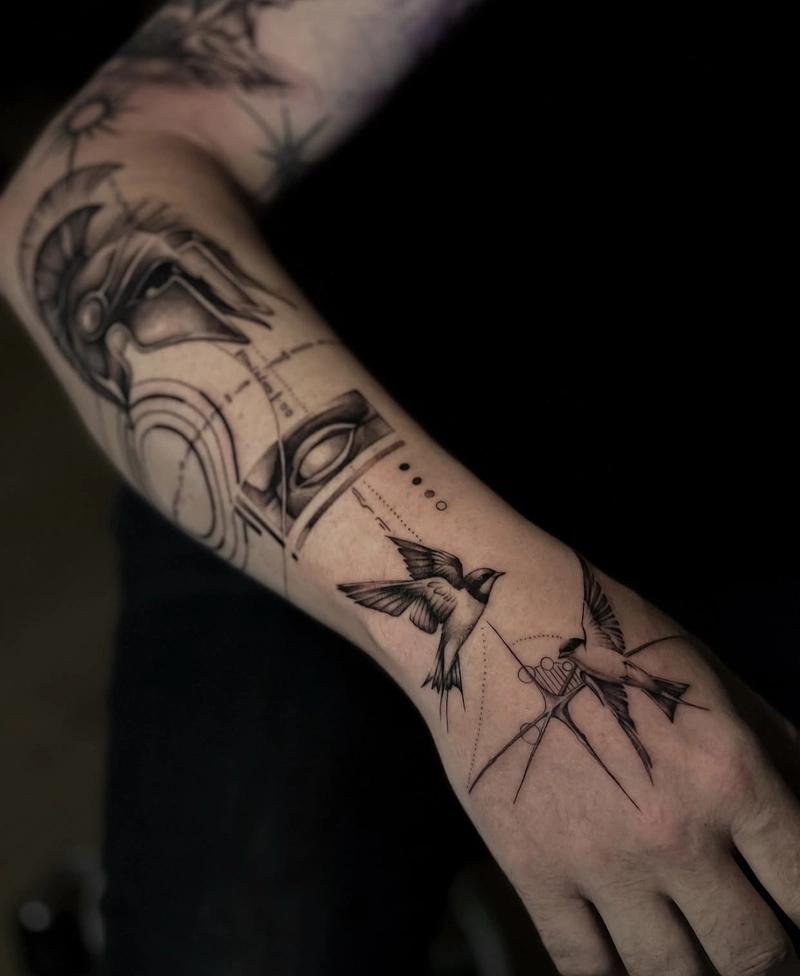 mẫu hình xăm nam đẹp kín tay