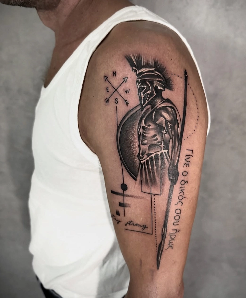 mẫu hình xăm nam đẹp ở bắp tay