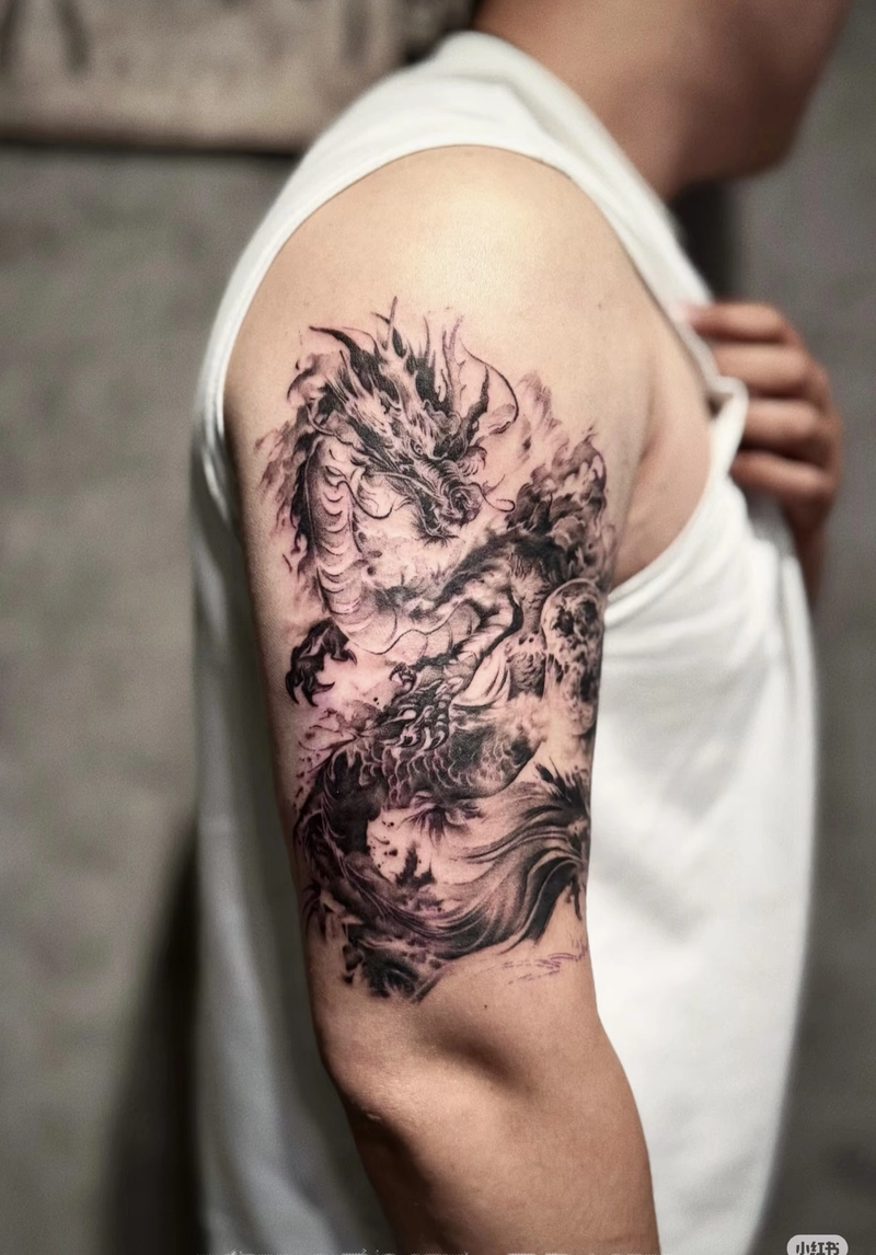 mẫu hình xăm ngầu cho nam cực chất