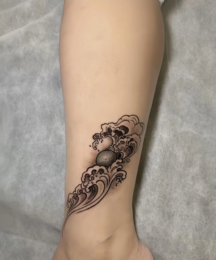 mẫu hình xăm phong thủy đẹp tượng trưng cho sự an lành và phát triển