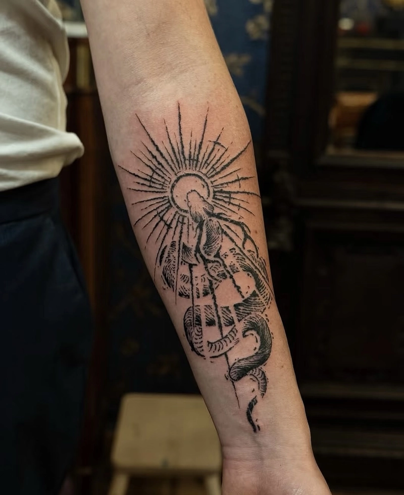 mẫu xăm hình ngầu cho nam con rắn