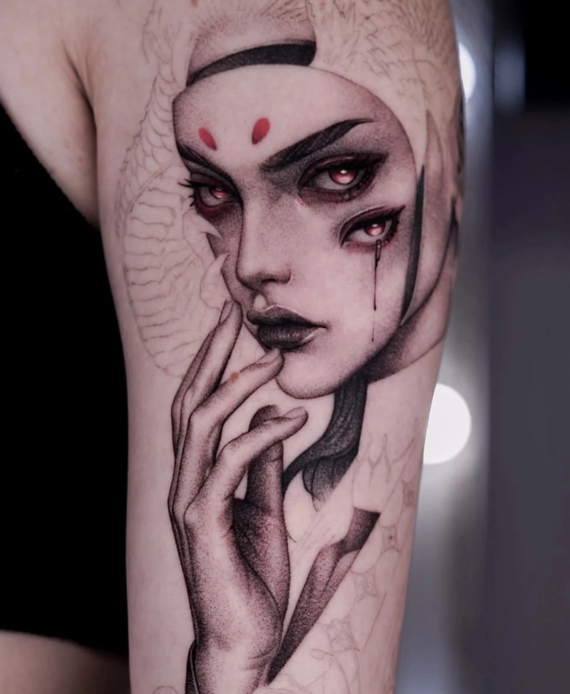 xăm hình đẹp cho nam ở bắp tay