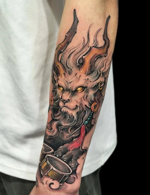 Hình xăm 3D phong thủy nghệ thuật tả thực